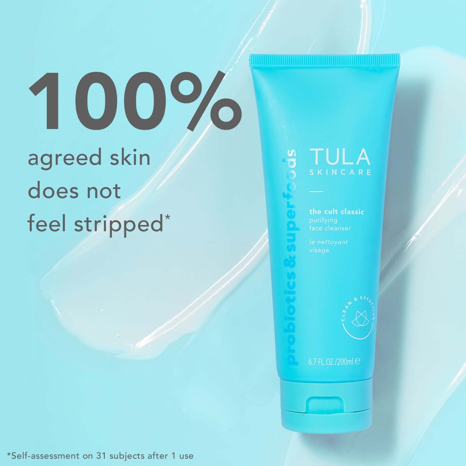 Tula Probiotic Skin Care Purifying Face Cleanser, Deep Pore Cleansing Wash, Removes Makeup, Nourishing And Hydrating, 6.7 Oz.